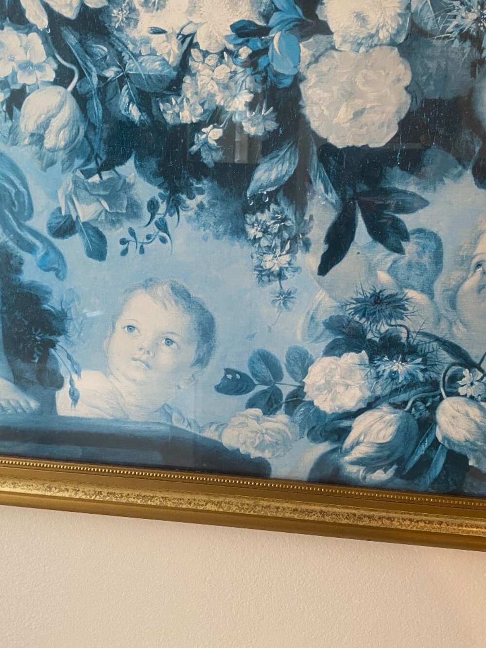 Cherub Angels & Flowers Framed Wall Art - Picture 3 of 7